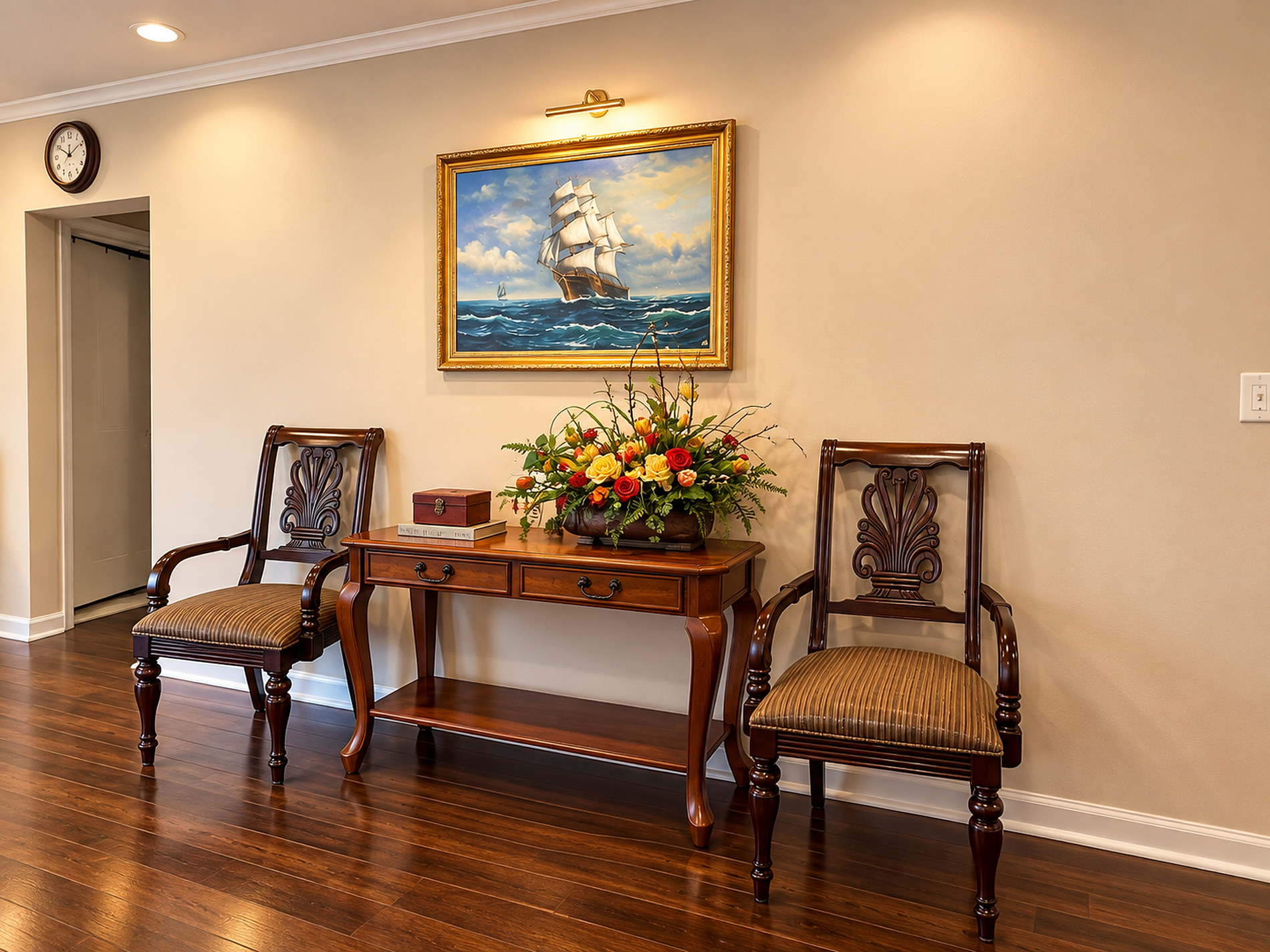 The entry hall at Aria House
