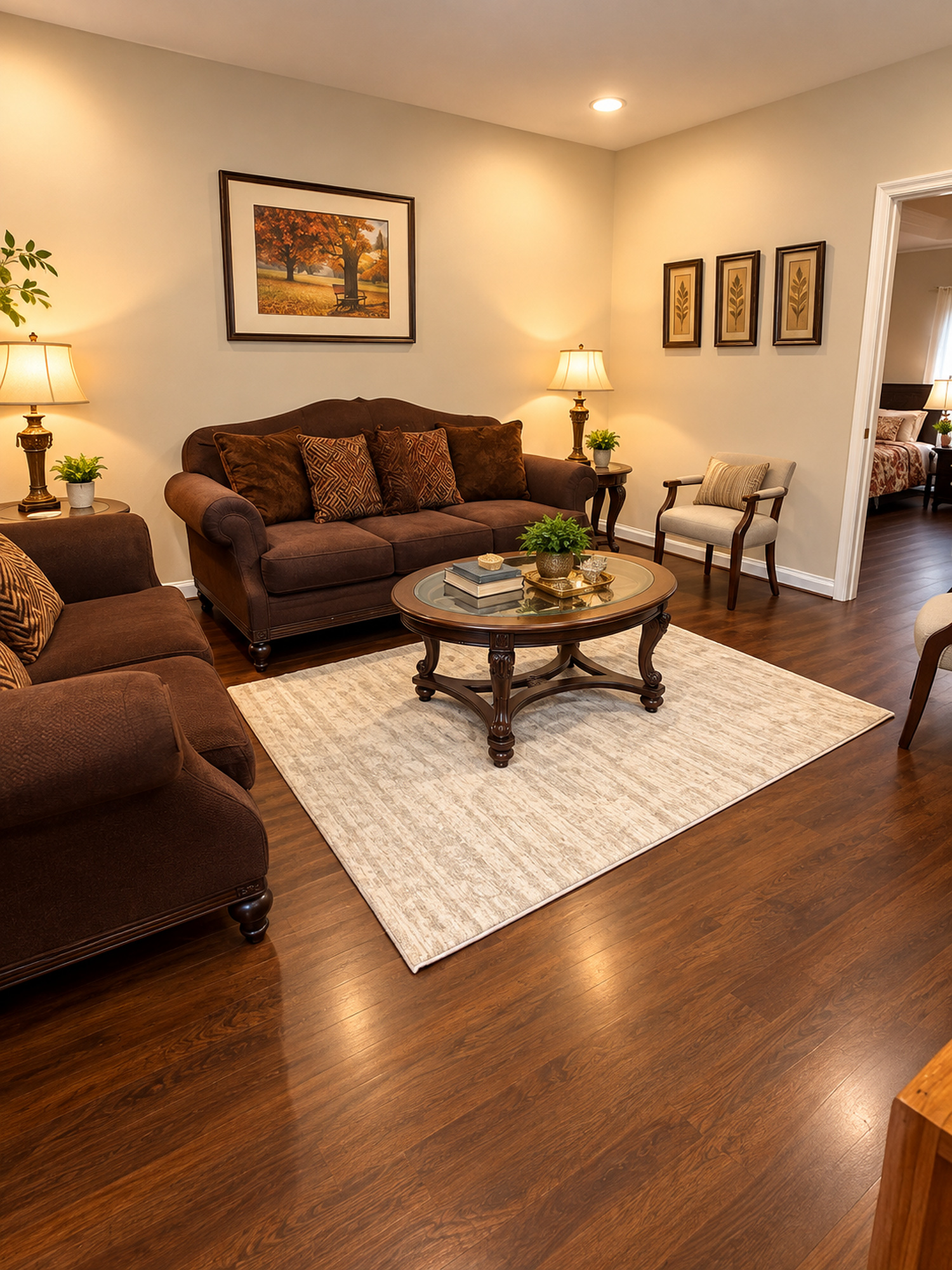 Formal living room at Serenade House, Silver Spring